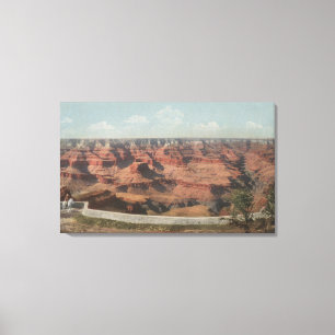 Grand Canyon, Arizona - Ansicht der Schlucht von Leinwanddruck