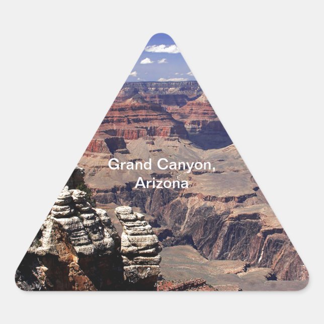 Grand Canyon, Arizona Dreieckiger Aufkleber (Vorderseite)