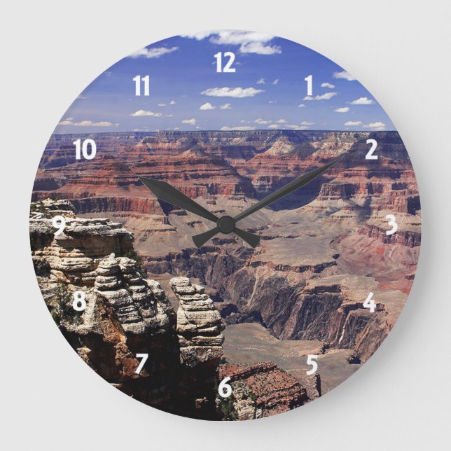 Grand Canyon, Arizona Große Wanduhr (Vorderseite)
