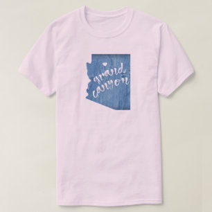 Grand Canyon Arizona Holzoptik T-Shirt