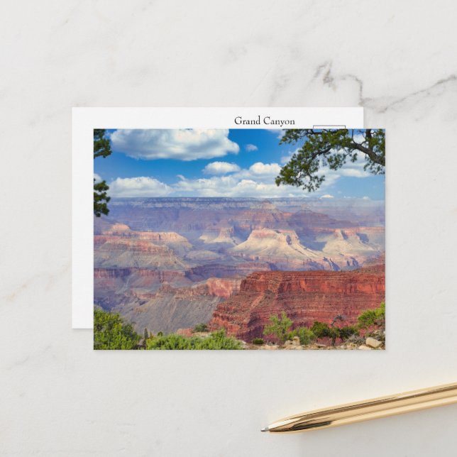 Grand Canyon, Arizona Postkarte (Vorderseite/Rückseite Beispiel)