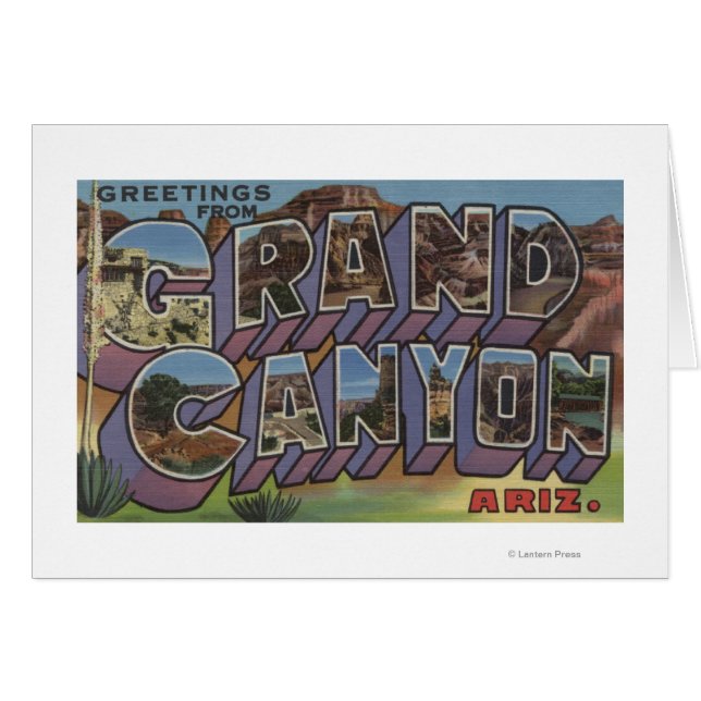 Grand Canyon, Arizona - Scènes de grandes lettres (Devant horizontal)