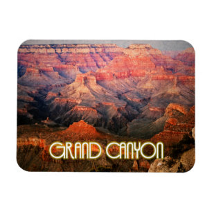 Grand Canyon, Arizona Sonnenuntergang stilisiert Magnet