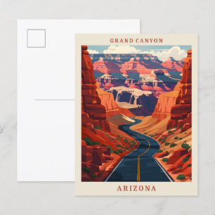 Grand Canyon Arizona USA Elegantes Ambiente Postkarte