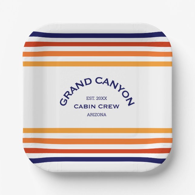 Grand Canyon Canyon Club Wappen Park/Garten: Pappteller (Vorderseite)