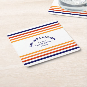 Grand Canyon Canyon Club Wappen Park/Garten: Rechteckiger Pappuntersetzer