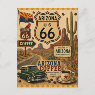 Grand Canyon Coffee Route Grüße Postkarte