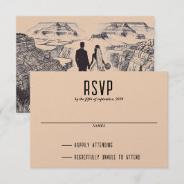 Grand Canyon Couple RSVP Karte