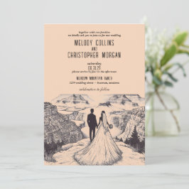 Grand Canyon Couple Wedding Einladung