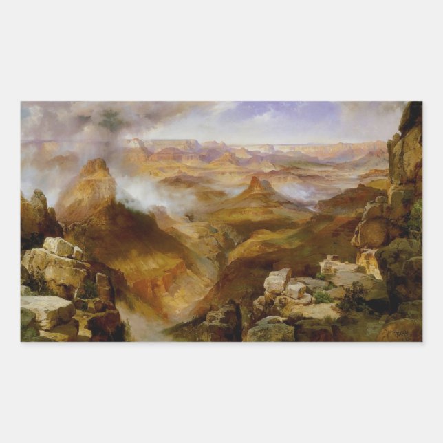 Grand Canyon des Colorado Rechteckiger Aufkleber (Vorderseite)