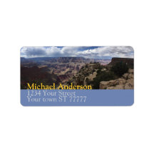 Grand Canyon Étiquette de adresse
