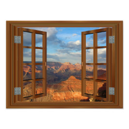 Grand Canyon Fake Imitate Window View USA Fotodruck