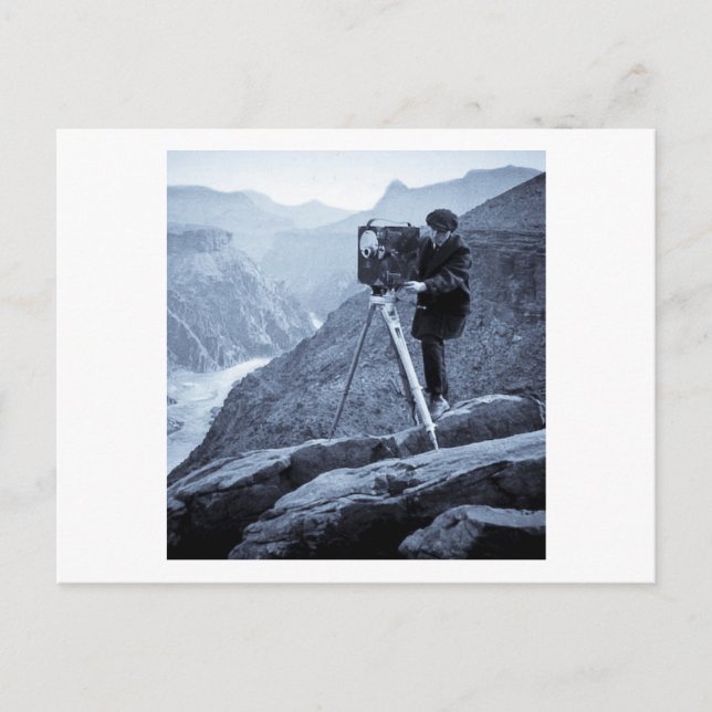 Grand Canyon Fotograf Große Filmkamera Postkarte (Vorderseite)