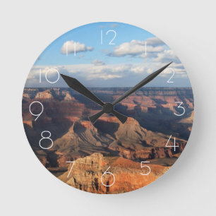 Grand Canyon gesehen von der Südkante in Arizona Runde Wanduhr