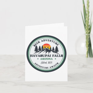 Grand Canyon Havasu Falls Arizona Wandern Camping  Karte