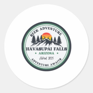 Grand Canyon Havasu Falls Arizona Wandern Camping  Runder Aufkleber