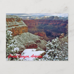 Grand Canyon im Winter Postkarte
