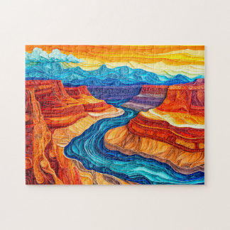 Grand-Canyon-Landschaft im Quilling-Stil