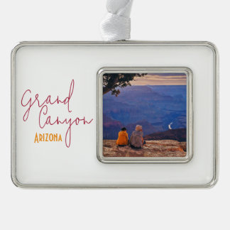 Grand Canyon National Park Arizona Souvenir Rahmen-Ornament Silber