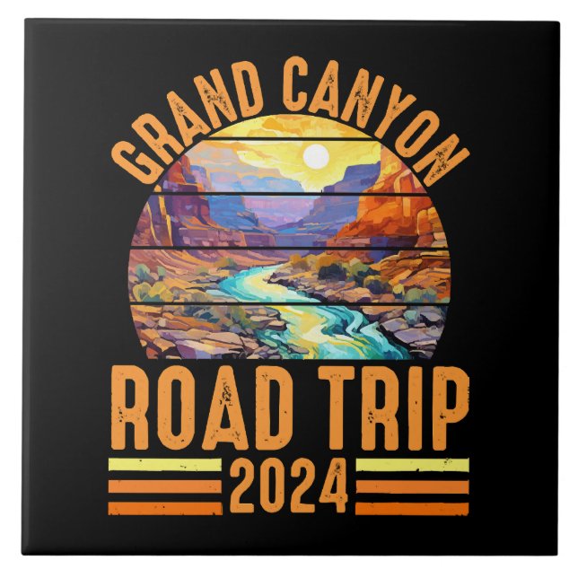 Grand Canyon National Park Road Trip 2024 Fliese (Vorderseite)