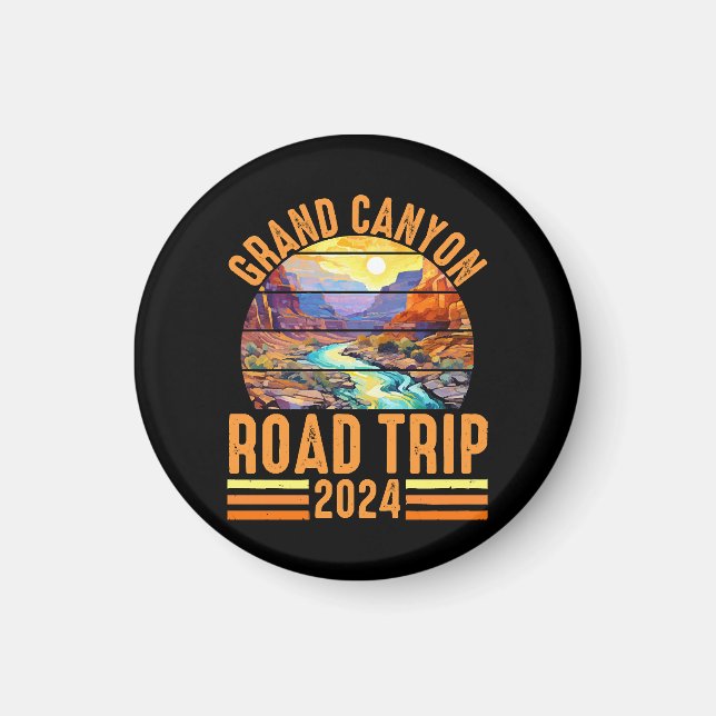 Grand Canyon National Park Road Trip 2024 Magnet (Vorne)