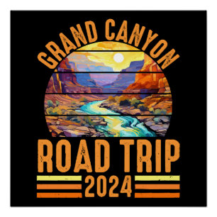 Grand Canyon National Park Roadtrip 2024 Poster