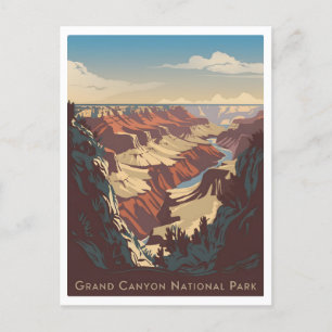 Grand Canyon National Park Vintage Postkarte