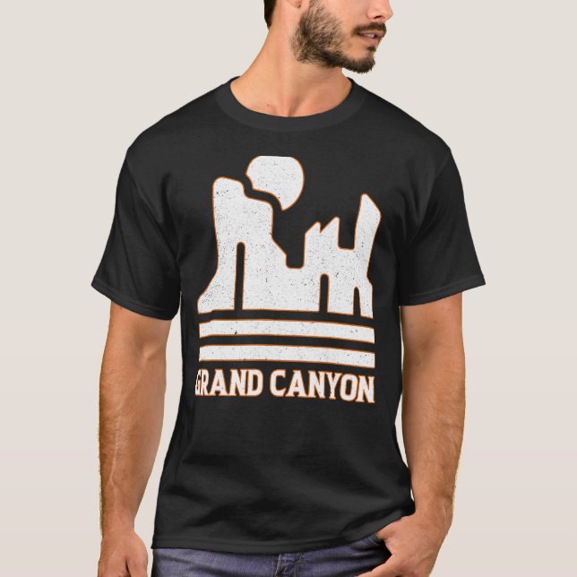 Grand Canyon National Park WPA Poster Style Graphi T-Shirt (Vorderseite)