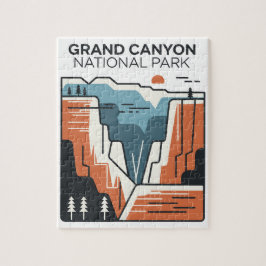 Grand Canyon Nationalpark Abstrakt Illustration