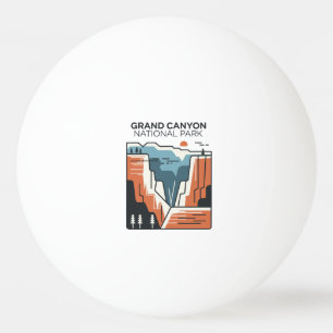 Grand Canyon Nationalpark Abstrakt Illustration Tischtennisball