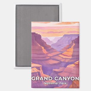 Grand Canyon Nationalpark Aquarell Reise Kunst Magnet