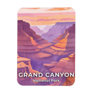 Grand Canyon Nationalpark Aquarell Reise Kunst Magnet