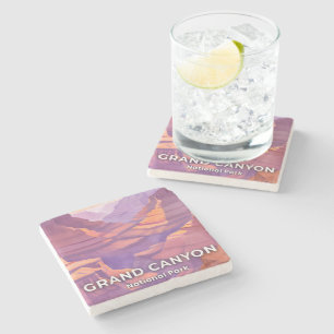 Grand Canyon Nationalpark Aquarell Reise Kunst Steinuntersetzer