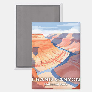 Grand Canyon Nationalpark Aquarell Reise Magnet