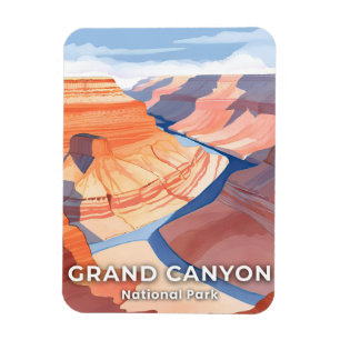 Grand Canyon Nationalpark Aquarell Reise Magnet