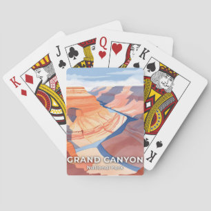 Grand Canyon Nationalpark Aquarell Reise Spielkarten