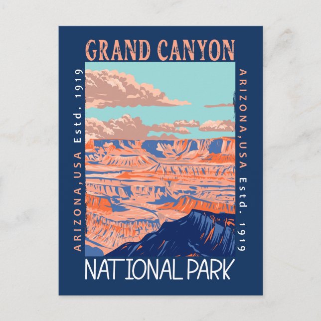 Grand Canyon Nationalpark Arizona Postkarte (Vorderseite)