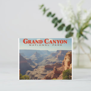 Grand Canyon Nationalpark Arizona Retro Postkarte