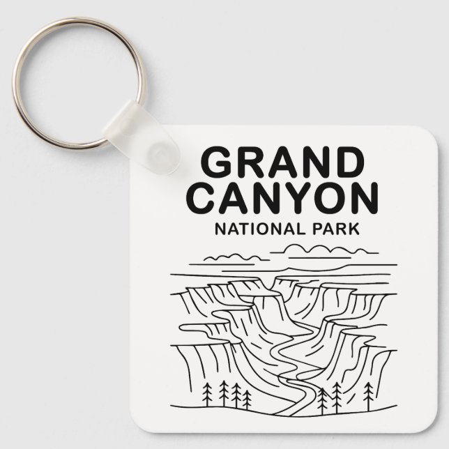 Grand Canyon Nationalpark Art Schlüsselanhänger (Vorderseite)
