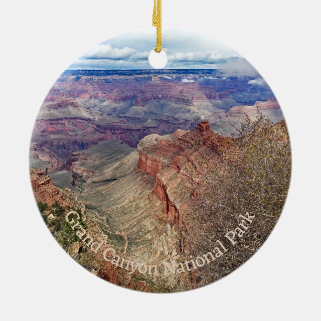 Grand Canyon Nationalpark AZ Landschaftsbild Keramik Ornament (Hinten)