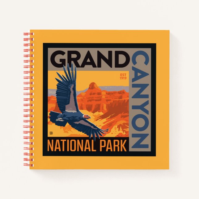 Grand Canyon Nationalpark | Condors Notizbuch (Vorderseite)