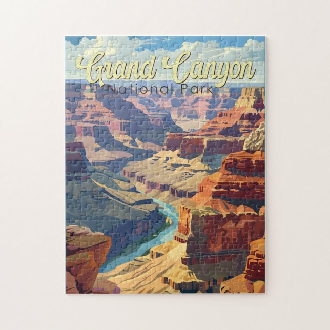 Grand Canyon Nationalpark Illustration (Vertikal)