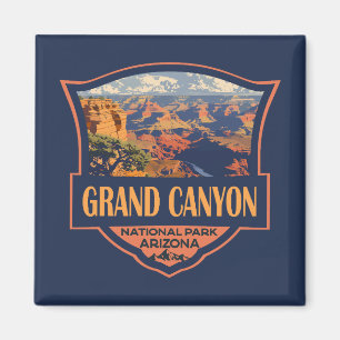 Grand Canyon Nationalpark Illustration Magnet