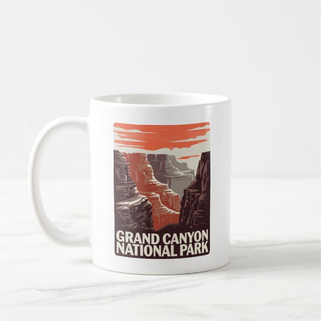 Grand Canyon Nationalpark Landschaft Kaffeetasse (Links)