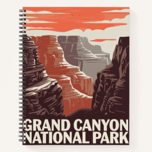 Grand Canyon Nationalpark Landschaft Notizbuch