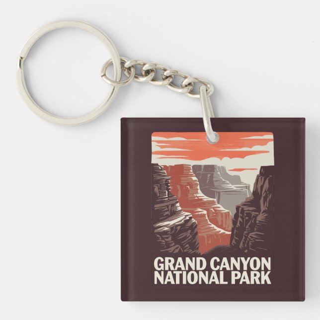 Grand Canyon Nationalpark Landschaft Schlüsselanhänger (Vorderseite)