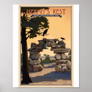 Grand Canyon Nationalpark Litho Artwork Poster