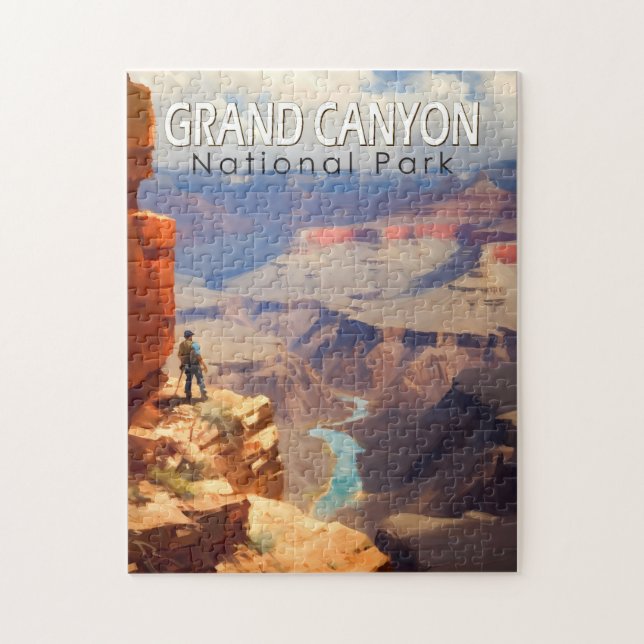 Grand Canyon Nationalpark Ölgemälde Kunst, Dichtun (Vertikal)