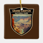 Grand Canyon Nationalpark Ölgemälde Kunst, Dichtun Keramikornament<br><div class="desc">Das Design der Vektorgrafiken des Grand Canyon. Der Park ist Zuhause zu einem großen Teil des riesigen Grand Canyon,  mit seinen geschichtlichen roten Felsbändern,  die Millionen Jahre geologischer Geschichte aufdecken.</div>