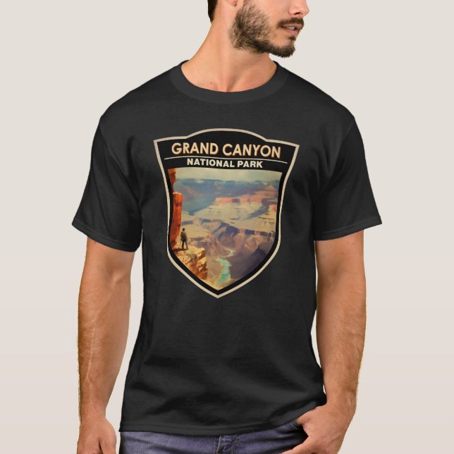 Grand Canyon Nationalpark Ölgemälde Kunst, Dichtun T-Shirt (Vorderseite)